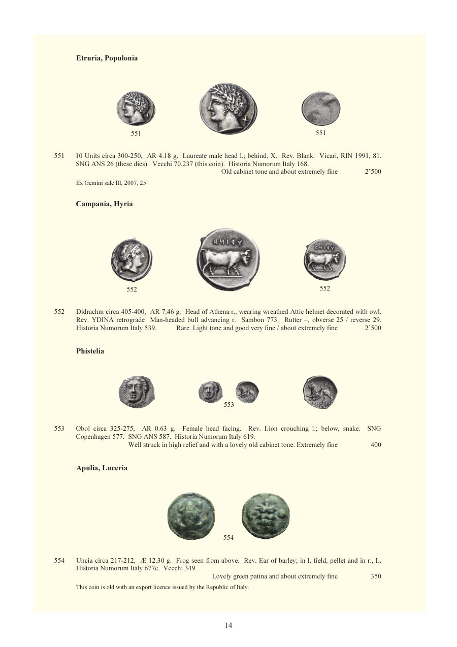 Numismatica Ars Classica Auction 84 (2015) page 11