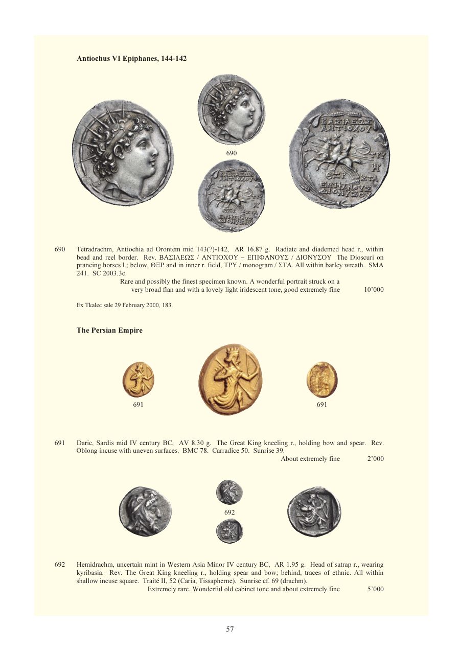 Numismatica Ars Classica Auction 84 (2015) page 54