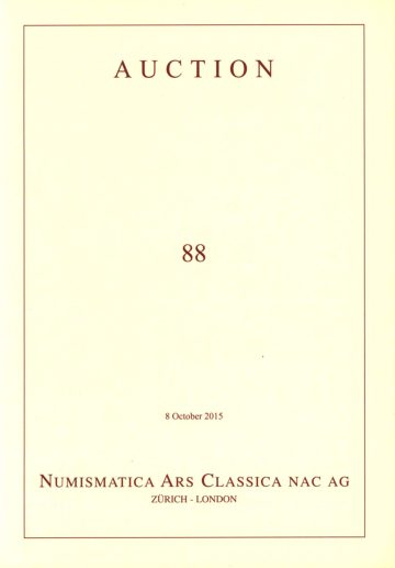 Numismatica Ars Classica Auction 88 (2015) cover