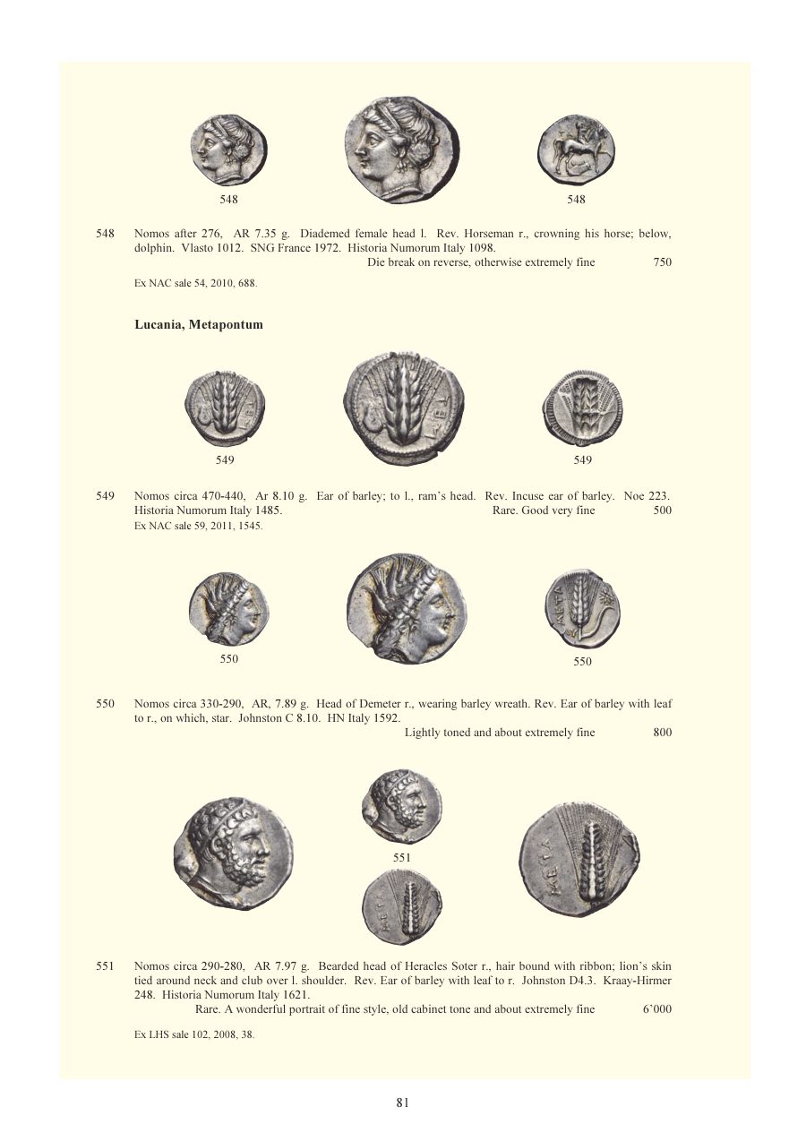 Numismatica Ars Classica Auction 88 (2015) page 82