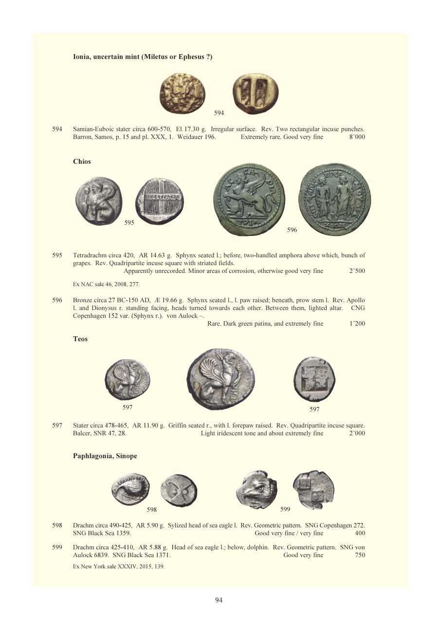 Numismatica Ars Classica Auction 88 (2015) page 95