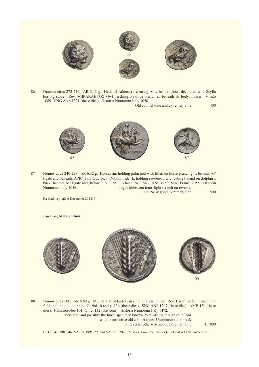 Numismatica Ars Classica Auction 92 (2016) page 17