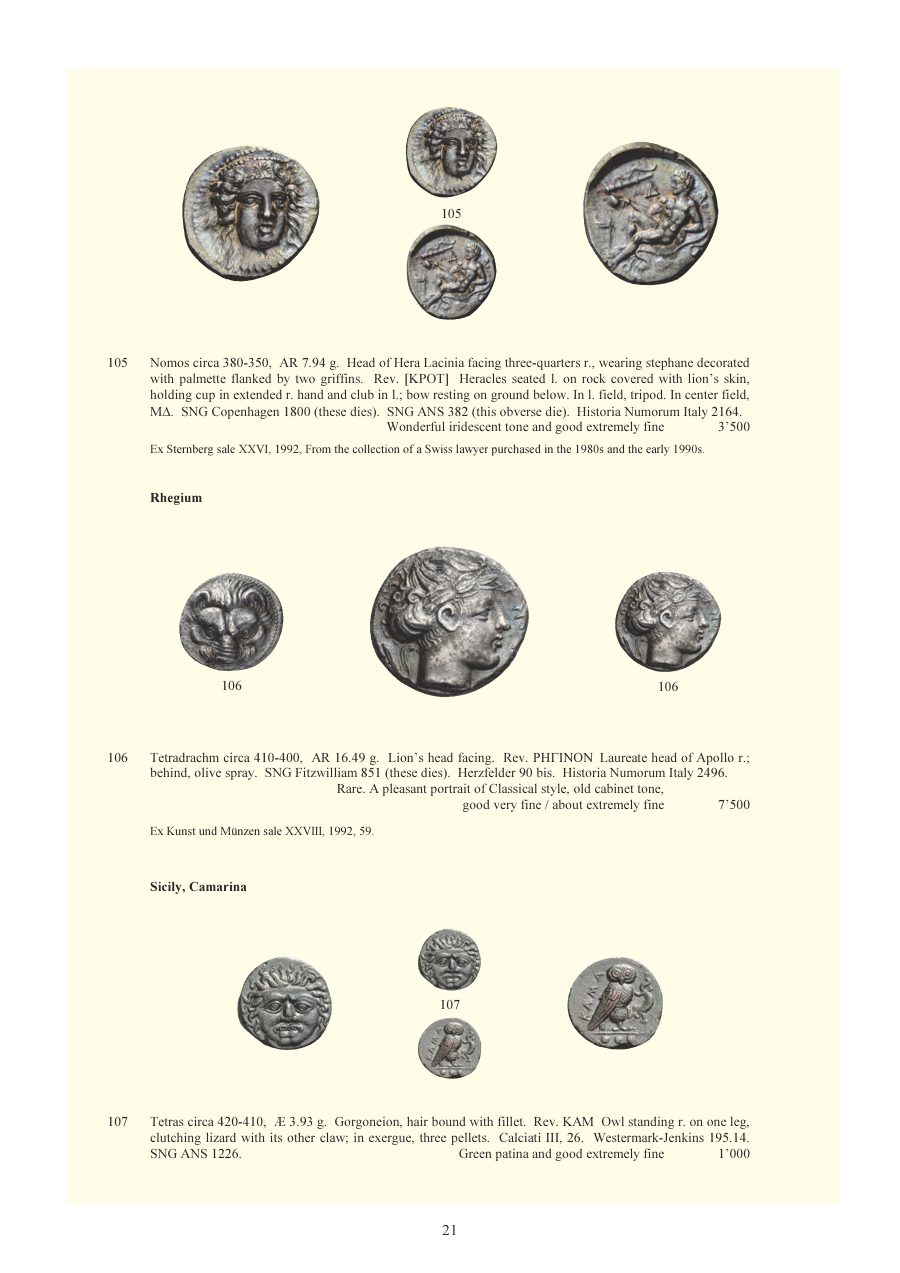 Numismatica Ars Classica Auction 92 (2016) page 23