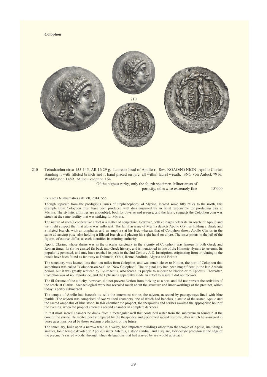 Numismatica Ars Classica Auction 92 (2016) page 61