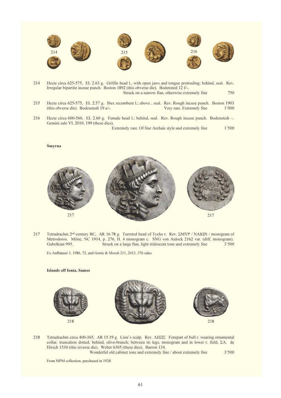 Numismatica Ars Classica Auction 92 (2016) page 63