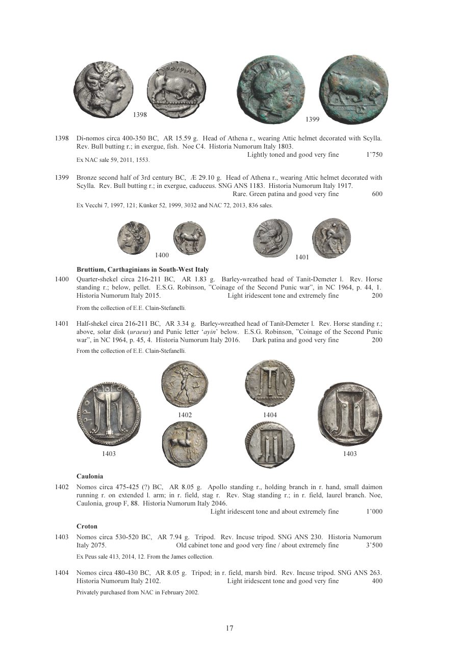 Numismatica Ars Classica Auction 92 II (2016) page 19