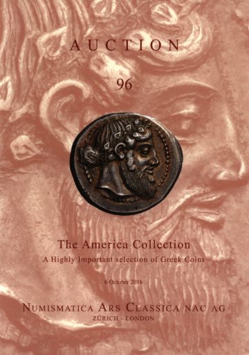 Numismatica Ars Classica Auction 96 (2016) cover