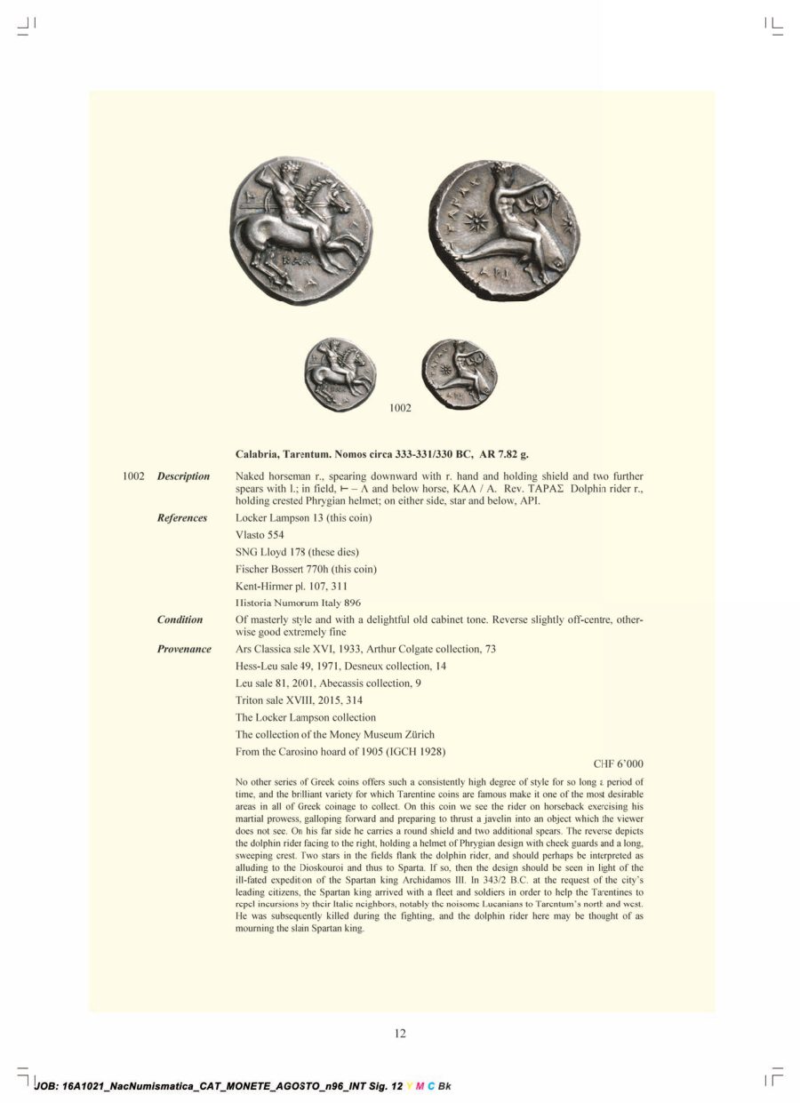 Numismatica Ars Classica Auction 96 (2016) page 13