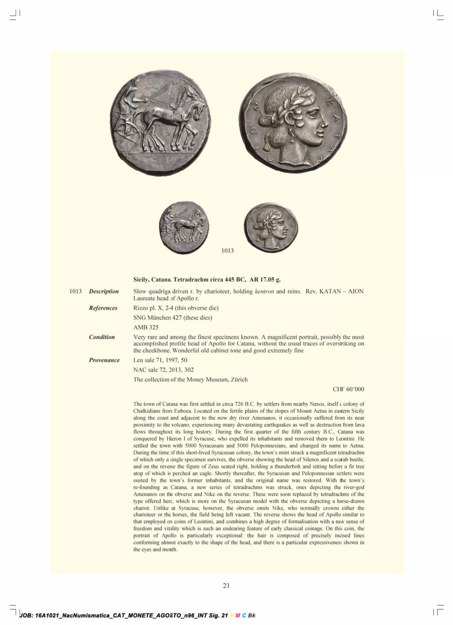 Numismatica Ars Classica Auction 96 (2016) page 22