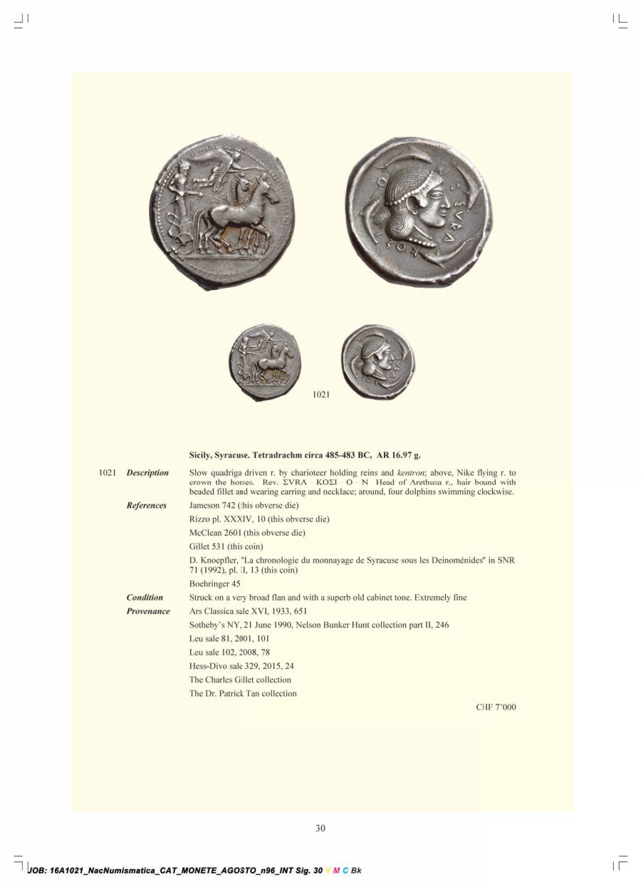 Numismatica Ars Classica Auction 96 (2016) page 31