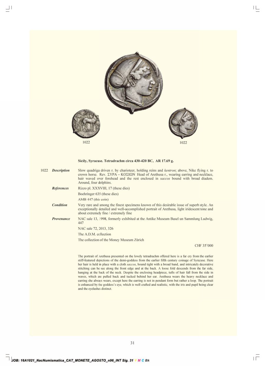 Numismatica Ars Classica Auction 96 (2016) page 32