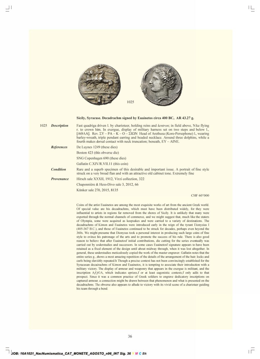 Numismatica Ars Classica Auction 96 (2016) page 37