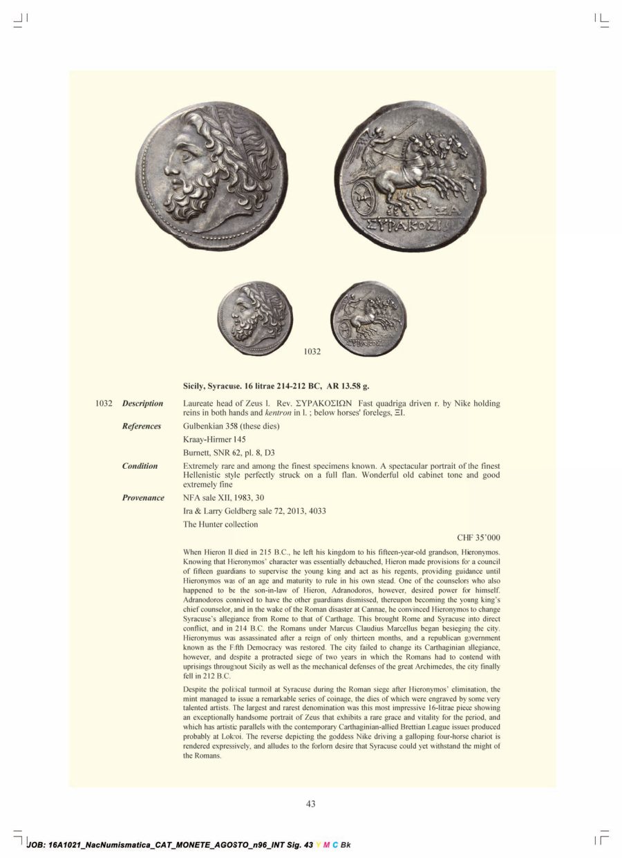 Numismatica Ars Classica Auction 96 (2016) page 44