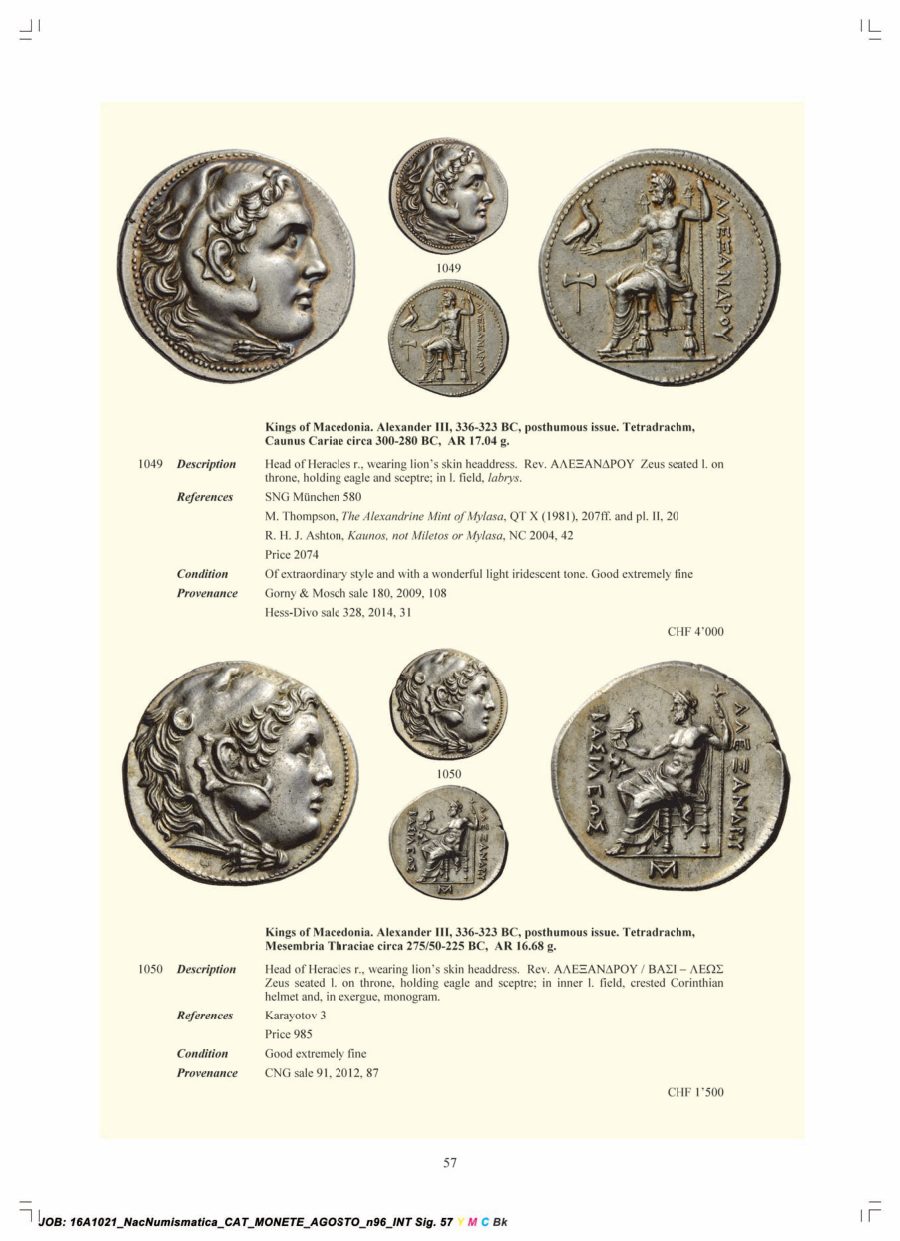 Numismatica Ars Classica Auction 96 (2016) page 58