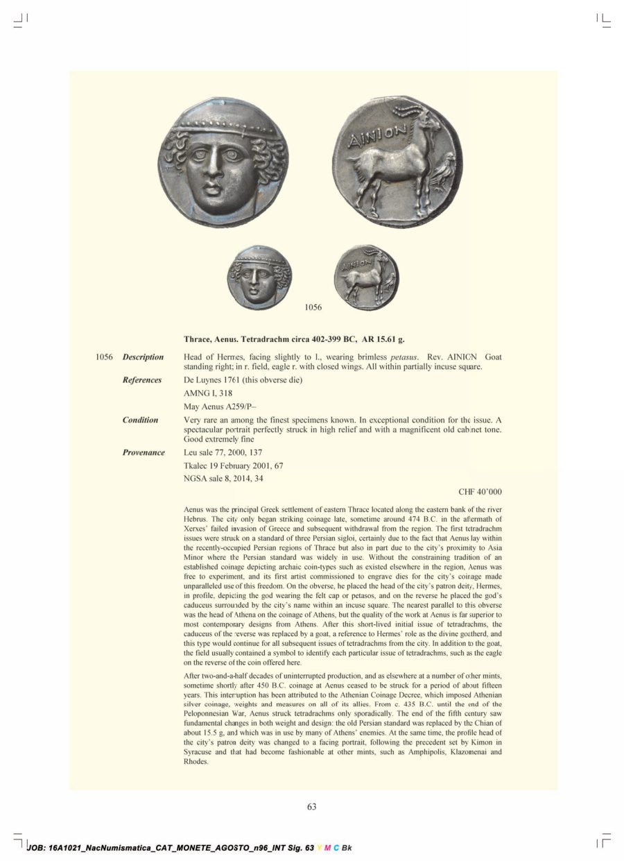Numismatica Ars Classica Auction 96 (2016) page 64