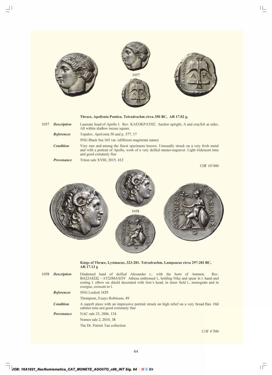 Numismatica Ars Classica Auction 96 (2016) page 65