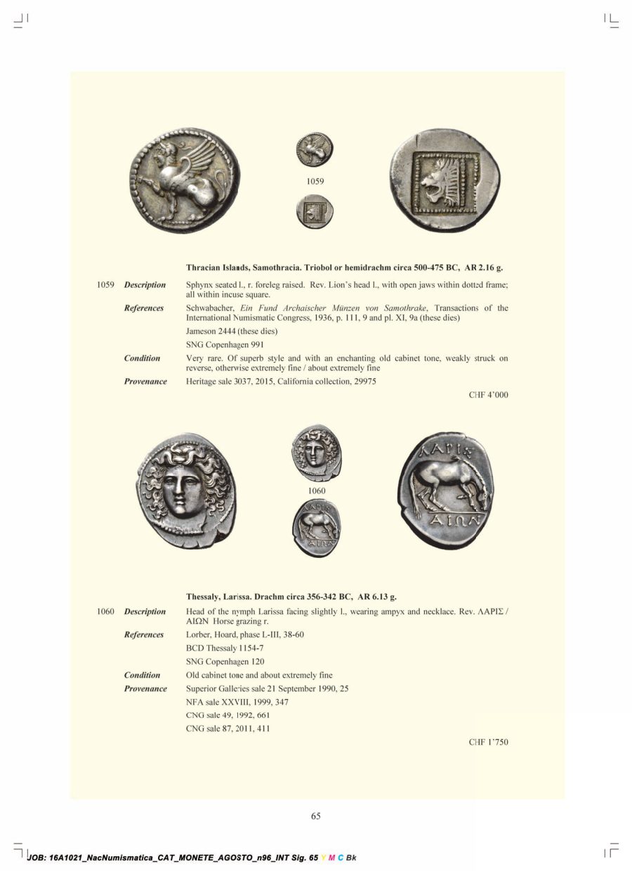 Numismatica Ars Classica Auction 96 (2016) page 66