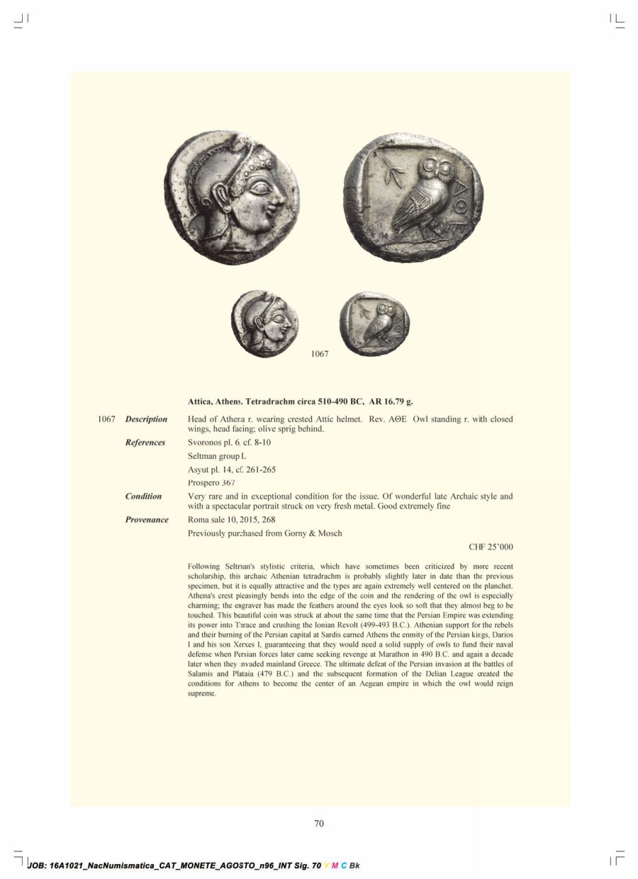 Numismatica Ars Classica Auction 96 (2016) page 71