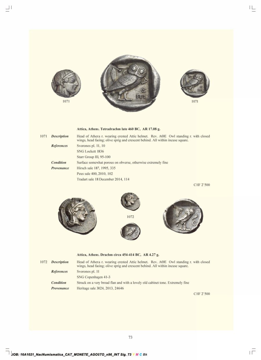 Numismatica Ars Classica Auction 96 (2016) page 74