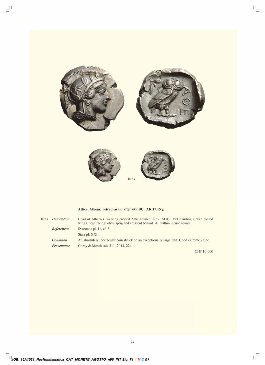 Numismatica Ars Classica Auction 96 (2016) page 75