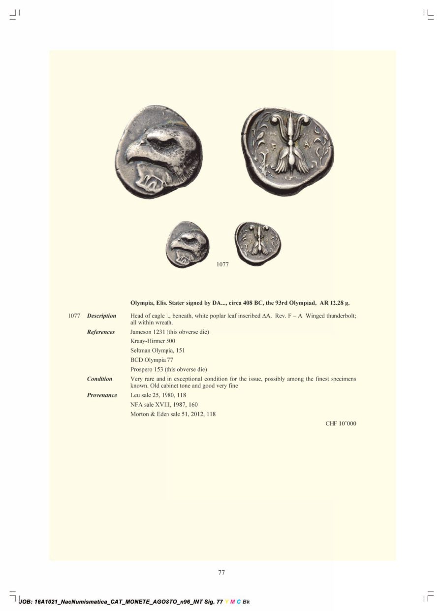 Numismatica Ars Classica Auction 96 (2016) page 78