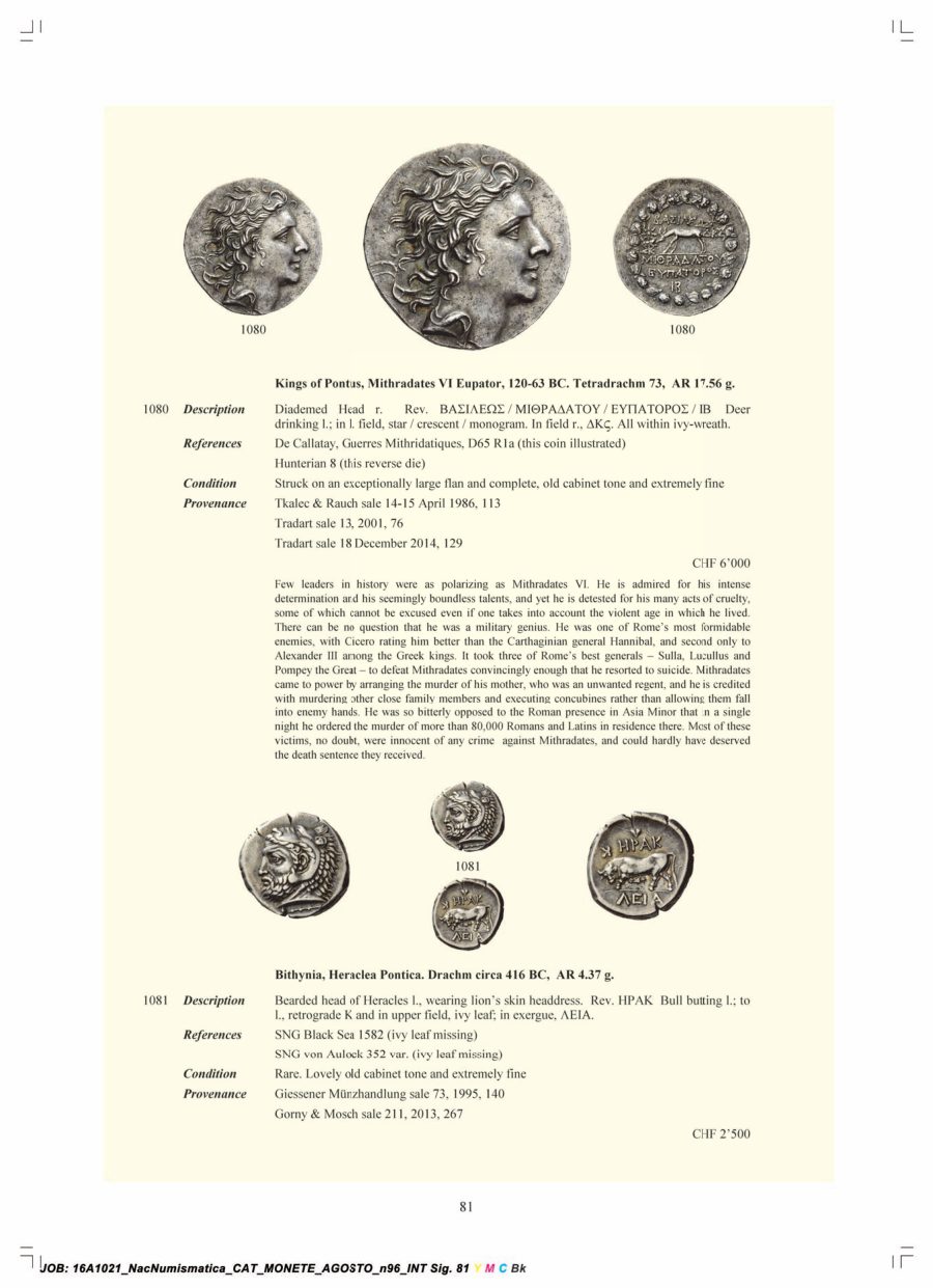 Numismatica Ars Classica Auction 96 (2016) page 82