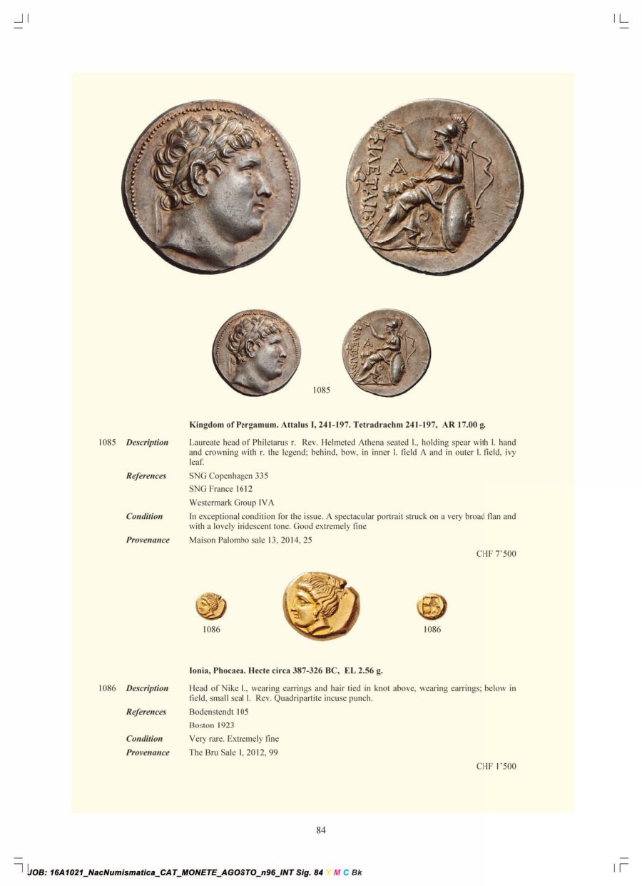 Numismatica Ars Classica Auction 96 (2016) page 85