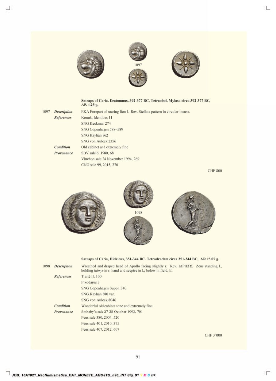 Numismatica Ars Classica Auction 96 (2016) page 92