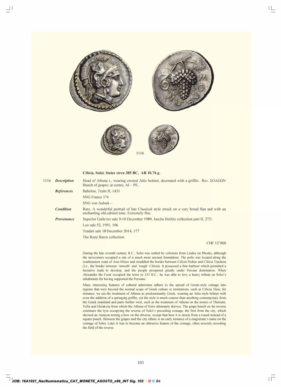 Numismatica Ars Classica Auction 96 (2016) page 104