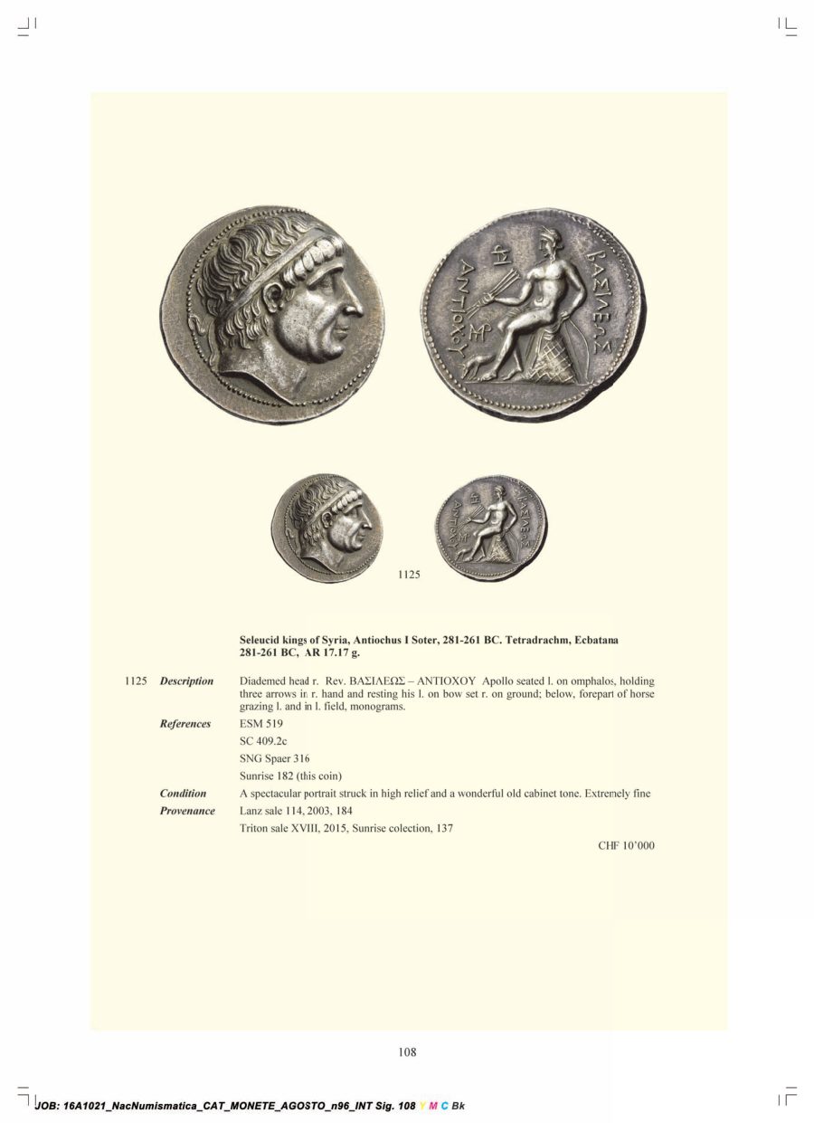 Numismatica Ars Classica Auction 96 (2016) page 109