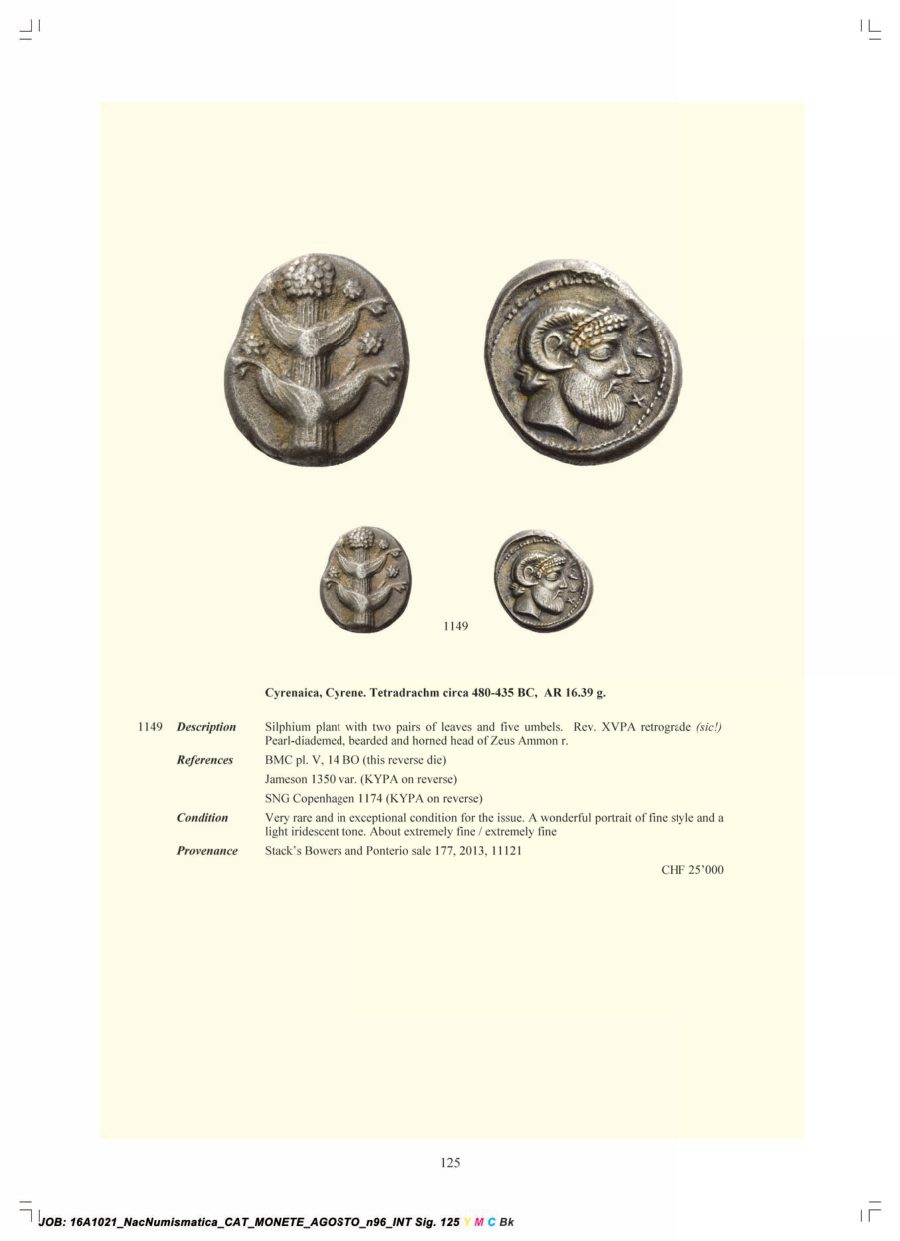 Numismatica Ars Classica Auction 96 (2016) page 126