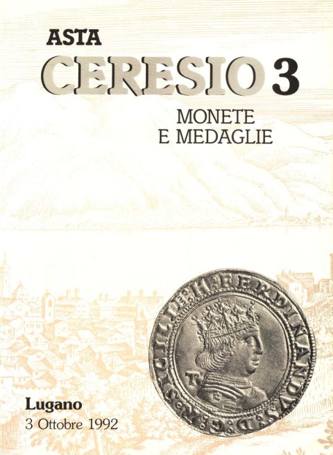 Numismatica Ars Classica Asta Ceresio 3 (1992) cover