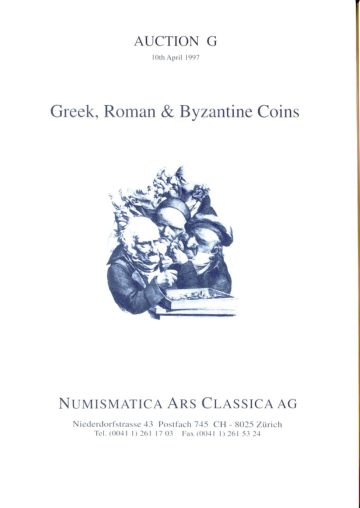 Numismatica Ars Classica Auction G (1997) cover