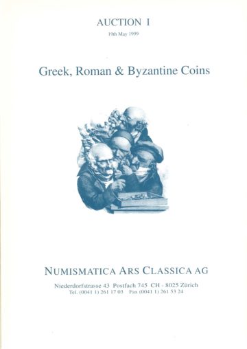 Numismatica Ars Classica Auction I (1999) cover