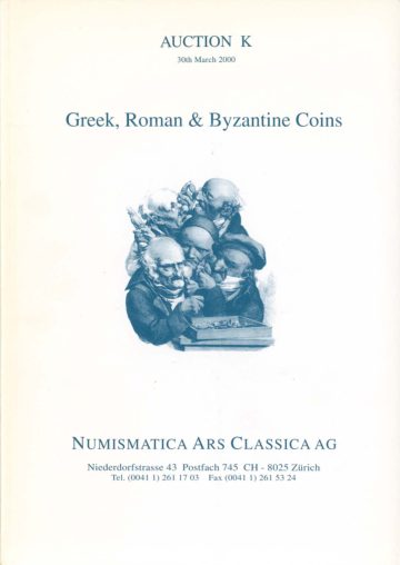 Numismatica Ars Classica Auction K (2000) cover
