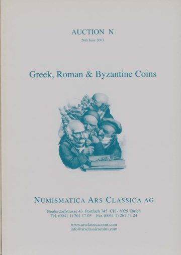Numismatica Ars Classica Auction N (2003) cover