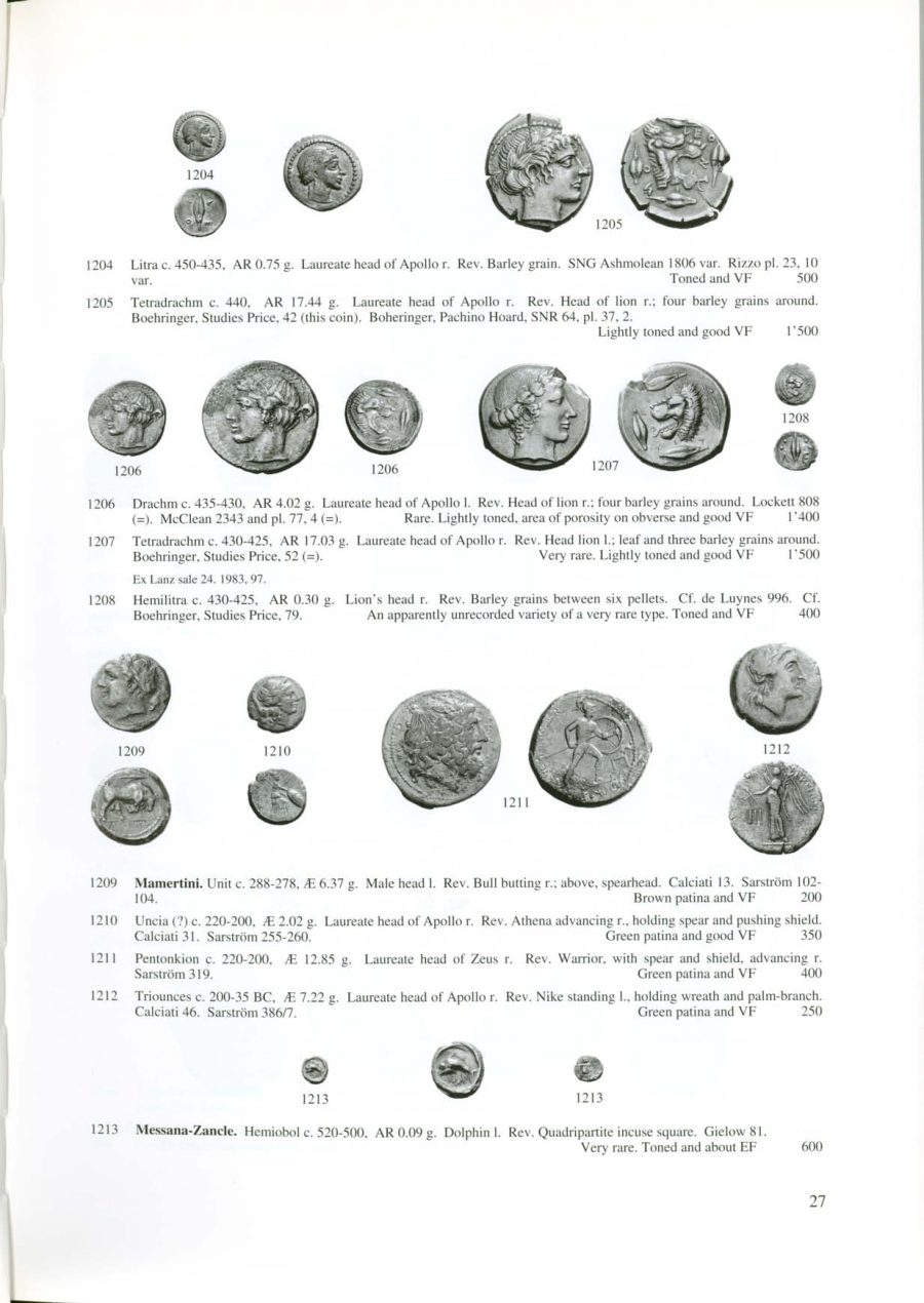 Numismatica Ars Classica Auction P (2005) page 29