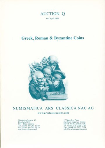 Numismatica Ars Classica Auction Q (2006) cover
